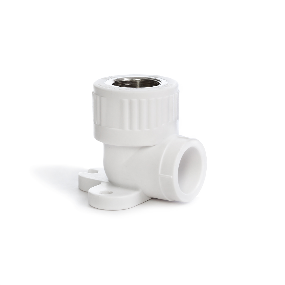 Угольник Fusionplast 90° комбинированный 20Х1/2 с креплением Белый