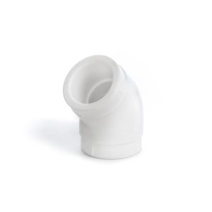 Угольник равносторонний Fusitek 45 полипропиленовый Белый