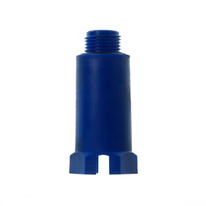 Заглушка удлиненная Fusitek 1/2 полипропиленовая с уплотнителем Синий